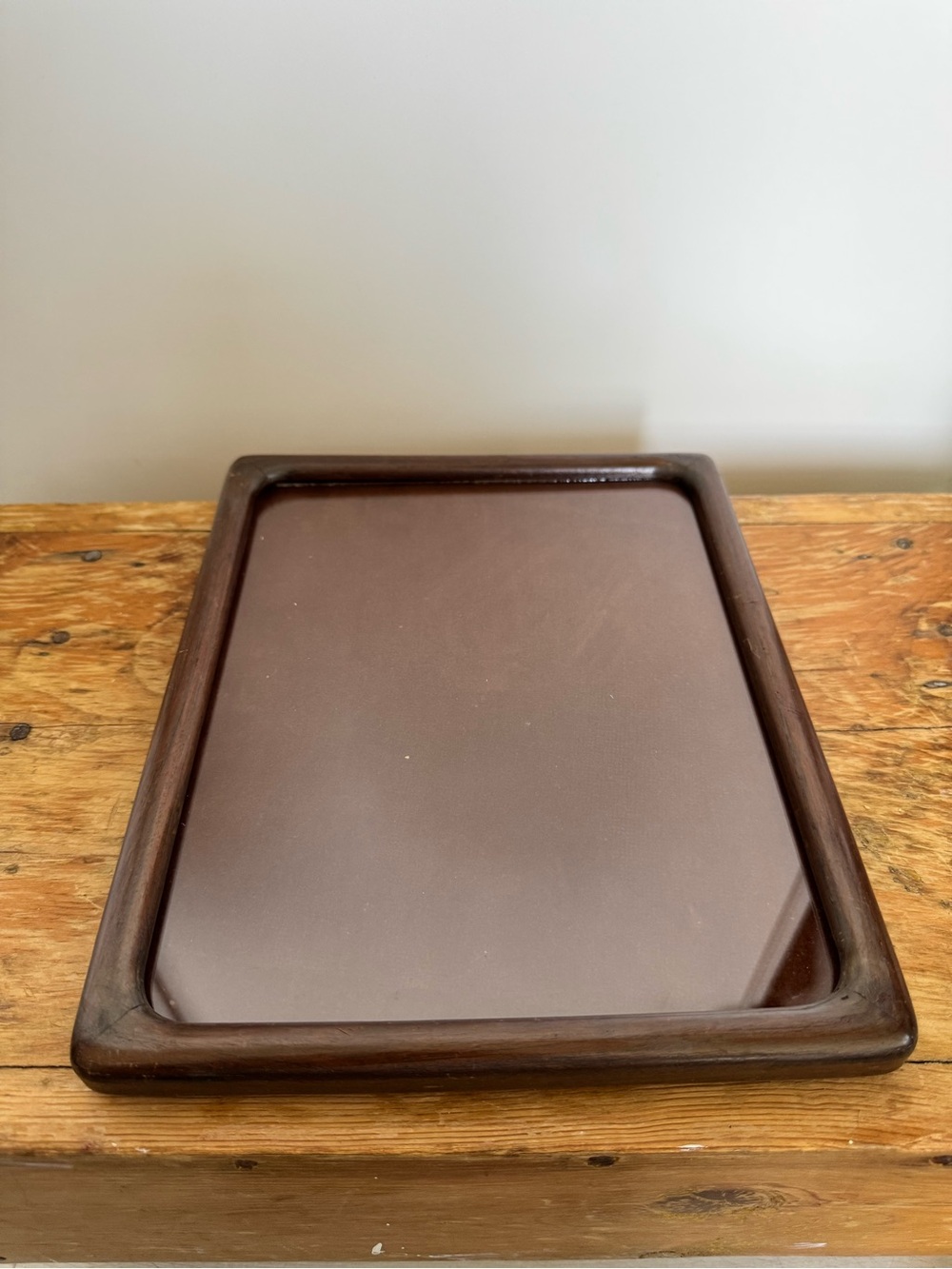 MCM Small Smooth Wood Picture Frame Mid-Century-Modern